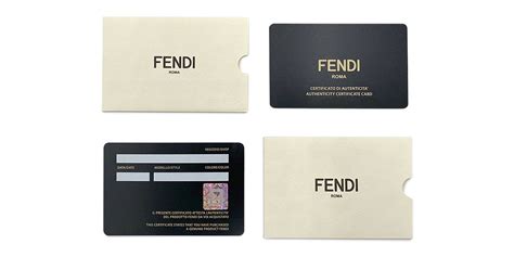 fendi authenticity card